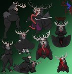 anthro female long_tongue multiple_poses pose solo tongue maliborg american_mythology indigenous_north_american_mythology mythology north_american_mythology hissukka wendigo absurd_res hi_res