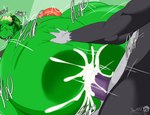 ambiguous_penetration anthro big_breasts big_butt bite biting_lip bodily_fluids breasts butt butt_expansion butt_grab butt_jiggle cum cum_inside cum_on_butt dialogue expansion female female_penetrated food fruit genital_fluids green_background green_body green_eyes green_hair hair hand_on_butt huge_butt hyper hyper_butt jiggling looking_back male male/female male_penetrating male_penetrating_female onomatopoeia penetration penile penile_penetration plant sex simple_background sound_effects text thick_thighs tomato vegetable masterj291 salazia_greenwood sumner barghest elemental_creature flora_fauna 2025 digital_media_(artwork) hi_res