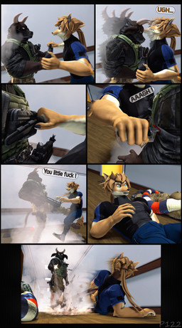 5_fingers action_pose action_scene anthro armor assault_rifle battle blue_eyes boots bottomwear brown_body brown_fur brown_skin clothed clothed_anthro clothed_male clothing corridor dialogue dialogue_box duo fight fighting_pose fingers footwear fur gear gloves group gun hair handgun handwear hospital humanoid_hands inside knife long_hair male mercenary military military_gear military_uniform multicolored_body multicolored_scales orange_body orange_scales pants pistol pose profanity ranged_weapon red_eyes rifle scales shirt shoes short_hair shotgun solo speech_bubble submachine_gun tail text topwear trio uniform vest weapon white_body white_fur white_skin yellow_body yellow_fur yellow_skin xpasha122x petruz_(modeler) unauthorized_life alan_(petruz) cattle_(petruz) dobermann_(petruz) snake_(petruz) bovid bovine canid canine canis cattle dobermann domestic_dog jackal mammal pinscher reptile scalie snake 3d_(artwork) absurd_res comic digital_media_(artwork) english_text hi_res huge_filesize