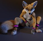 anthro areola breasts female fingering fingering_self masturbation nipples nude solo tail tongue tongue_out vaginal vaginal_fingering ruaidri titord canid canine fox mammal 3d_(artwork) digital_media_(artwork)