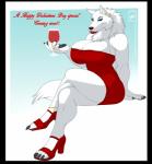 2014 4_toes 5_fingers alcohol anthro beverage big_breasts black_nose blue_background breasts canine chest_tuft claws crossed_legs dress ear_piercing eyebrows eyelashes female fur green_eyes hair hi_res high_heels jewelry lips lipstick looking_at_viewer mammal piercing plain_background red_lips ring shoes sitting solo text toe_claws tuft walter_sache white_background white_fur white_hair wine_glass wolf
Rating: Safe
Score: 7
User: Finchmaster
Date: February 12, 2014