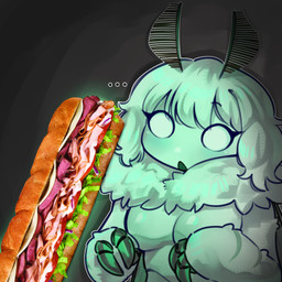 4_arms ambiguous_fluids antennae_(anatomy) anthro back_wings bodily_fluids breasts chest_tuft claws eyelashes female food glistening glistening_body grey_background hair multi_arm multi_limb sandwich_(food) simple_background solo suggestive suggestive_food tuft white_body white_hair wings warl_granada sandwich_censorship moth_girl_(warl_granada) arthropod insect lepidopteran moth 1:1 2025 absurd_res digital_drawing_(artwork) digital_media_(artwork) hi_res