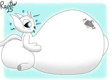 anthro aroused belly belly_rub big_belly big_butt big_navel black_sclera blue_background blue_nose blue_tongue border butt disembodied_hand glowing glowing_body glowing_ears glowing_eyes glowing_tail grey_hooves heart_symbol hooves huge_belly huge_butt huge_navel huge_thighs hyper hyper_belly hyper_butt hyper_navel hyper_pregnancy male navel open_mouth pregnant pregnant_anthro pregnant_male side_view simple_background sitting solo tail thick_thighs tongue tongue_out white_body white_border white_ears white_eyes white_tail reathe microsoft ori_(series) xbox_game_studios ori_(ori) guardian_spirit 2025 absurd_res colored digital_media_(artwork) hi_res shaded signature