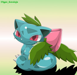 ambiguous_gender feral plant red_eyes solo type nintendo pokemon elemental_creature flora_fauna generation_1_pokemon ivysaur pokemon_(species) scalie 2015 hi_res