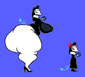 angry big_breasts big_butt blue_background bottomless breasts butt butt_jiggle clothed clothing cross-popping_vein electrical_plug electrical_plug_tail eyes_closed female floating_hands footwear high_heels huge_breasts huge_butt huge_thighs hyper hyper_butt hyper_thighs jiggling long_tail machine macro nipple_outline nun nun_habit nun_outfit praying religious_clothing rosy_cheeks shoes simple_background tail thick_thighs white_body leidomirage deltarune undertale_(series) tasque_manager tasque_manager_(nun) darkner felid mammal robot robot_anthro animated animated_gif digital_media_(artwork) loop pixel_(artwork) pixel_animation short_playtime