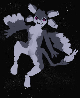 3_fingers 4_ears abstract_art ambiguous_gender anthro biped black_background black_body black_feathers black_fur black_sclera closed_smile cosmic_background countershading digitigrade feathered_wings feathers featureless_crotch feet fingers floating flying front_view fur looking_at_viewer midair mouth_closed multi_ear multicolored_body nude purple_eyes simple_background simulated_traditional_(artwork) sky smile smiling_at_viewer solo space space_background spread_legs spreading star starry_sky tail toony tuft white_body white_feathers white_fur winged_arms wings hilyasp fyr_(fenrir784) avali avian bird 2024 colored digital_drawing_(artwork) digital_media_(artwork) digital_painting_(artwork) full-length_portrait hi_res painting_(artwork) portrait rebelle_(artwork) sketch