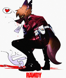 anthro belt black_body black_bottomwear black_clothing black_footwear black_fur black_pants black_shoes blood blood_in_mouth blood_on_face blood_puddle bodily_fluids bottomwear cigarette clothed clothing crouching dipstick_ears dipstick_tail ear_markings ear_piercing eyebrows eyelashes feet footwear fully_clothed fur heart_symbol inner_ear_fluff jacket looking_at_viewer looking_back looking_back_at_viewer male markings multicolored_ears notched_ear open_mouth orange_body orange_fur pants piercing pouch_(clothing) red_clothing red_eyes red_jacket red_topwear sharp_teeth shoes simple_background smoke snout solo speech_bubble tail tail_markings teeth text topwear tuft white_background white_belt white_body white_fur yellow_sclera xexeezy randy_(xexeezy) canid canine fox mammal 2025 character_name digital_media_(artwork) draw_over full-length_portrait hi_res photography_(artwork) pictographics portrait shaded