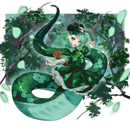 alternate_species apode bottomwear camo camo_bottomwear camo_clothing camo_hat camo_headgear camo_headwear camo_print camo_shirt camo_skirt camo_topwear clothing colored_nails female fingernails green_body green_bottomwear green_clothing green_eyes green_fingernails green_hair green_hat green_headwear green_nails green_scales green_shirt green_skirt green_topwear hair hat headgear headwear key legless nails pattern_bottomwear pattern_clothing pattern_hat pattern_headgear pattern_headwear pattern_shirt pattern_skirt pattern_topwear pupils scales serpentine shirt skirt slit_pupils solo split_form topwear chamaruku touhou takane_yamashiro draconcopode lamia reptile scalie snake 2023 hi_res