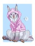 ambiguous_gender clothed clothed_feral clothing feral hoodie looking_at_viewer paws solo topwear young young_ambiguous young_feral lynjox digital_extremes tencent warframe canid canine kubrow mammal 3:4 digital_media_(artwork) hi_res