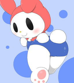 blush butt female furry113 lagomorph looking_at_viewer looking_back mammal my_melody onegai_my_melody rabbit smile solo swimsuit
Rating: Questionable
Score: 0
User: Neitsuke
Date: April 15, 2014