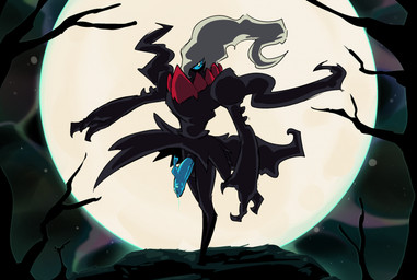 blue_eyes blue_penis bodily_fluids full_moon genital_fluids genitals male moon night outside penis plant precum solo standing tree vonepitaph nintendo pokemon darkrai generation_4_pokemon legendary_pokemon pokemon_(species) colored digital_drawing_(artwork) digital_media_(artwork) hi_res