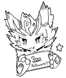 anthro big_eyes biped blush cute_fangs fangs follower_celebration fur kemono looking_at_viewer male open_mouth slim_anthro slim_male solo star teeth white_body white_fur hlg7777 mythology dragon furred_dragon furred_scalie mythological_creature mythological_scalie scalie 2019 monochrome
