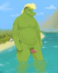 animal_genitalia anthro blonde_hair casual_nudity genitals hair male nipples nude penis slightly_chubby solo water epitaphkho_(artist) telex_(epitaphkho) alligator alligatorid crocodilian mammal reptile scalie 2018 absurd_res digital_media_(artwork) hi_res