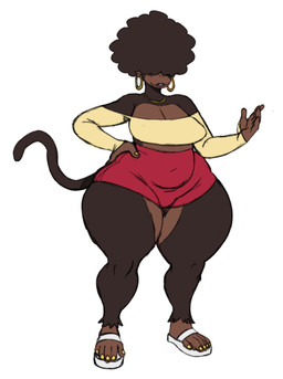 5_fingers 5_toes afro anthro belly_outline bottomwear breasts brown_body brown_fur brown_hair brown_tail clothed clothed_anthro clothed_female clothing countershading ear_piercing ear_ring feet female female_anthro fingers footwear front_view fur gold_(metal) gold_ear_ring gold_jewelry gold_necklace hair hair_over_eyes hand_on_hip hoop_ear_ring huge_thighs jewelry lips navel_outline necklace piercing red_bottomwear red_clothing red_shorts ring_piercing sandals shoes shorts simple_background solo tail thick_thighs toes white_background white_clothing white_footwear white_sandals sssonic2 laura_(sssonic2) haplorhine mammal monkey primate 2025 digital_drawing_(artwork) digital_media_(artwork) full-length_portrait hi_res portrait