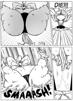 anthro avian_caruncle beak belly big_belly big_butt bow_tie butt butt_crater butt_crush butt_crushing clothing comb_(anatomy) cracked_ground crater dewlap_(anatomy) dialogue duo feathers feet head_crest huge_belly huge_butt huge_thighs jumping larger_anthro larger_male male obese obese_anthro obese_male overweight overweight_anthro overweight_male size_difference speech_bubble sumo sumo_wrestler tail tail_feathers talons text thick_thighs thong toes underwear wattle yelling reagan700 crytus_(character) taiho avian bat bird chicken galliform mammal phasianid 2020 black_and_white comic english_text hi_res monochrome