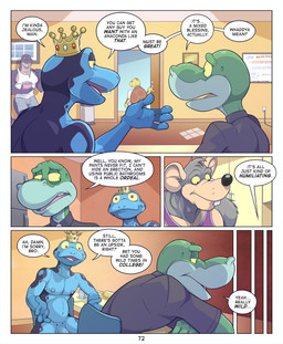 4_fingers age_difference anthro asking asking_another athletic athletic_male bald belly beverage big_bulge big_muscles big_nipples big_penis_problems black_clothing black_eyes black_nose black_shirt black_topwear blockage_(layout) blue_body blue_bottomwear blue_clothing blue_jeans blue_nipples blue_pants blue_penis blue_skin bodily_fluids border bottomwear break_room brown_markings brown_shell buckteeth bulge chopsticks circumcised clothed clothed/nude clothed_anthro clothed_male clothing cmnm container crossed_arms crown crown_only cup darkened_nipples denim denim_bottomwear denim_clothing describing_penis describing_size dialogue duo eating eating_food eyewear fingernails fingers flaccid food four_frame_image fur genitals glans glistening glistening_body glistening_eyes glistening_fur glistening_nipples glistening_pecs glistening_skin green_body green_eyes green_skin grey_body grey_fur grey_markings group half-closed_eyes head_tuft headgear headgear_only holding_chopsticks holding_container holding_object humanoid_genitalia humanoid_penis inside jeans larger_anthro larger_male leaning_on_wall leaving male markings mottled mottled_body mottled_skin mug muscular muscular_anthro muscular_male nails narrowed_eyes navel nervous nervous_sweat nipple_outline nipple_piercing nipple_slip nipples noodles nude nude_anthro nude_male nudist open_mouth open_smile pants pecs penis penis_base penis_envy phallic piercing pink_glans pink_tongue profanity purple_clothing purple_shirt purple_tank_top purple_topwear requesting sad sex_request shell shirt shorts simple_background sink sitting size_difference slim slim_anthro slim_male smile snout speech_bubble staff standing sweat sweaty_face tail talking_to_another tan_body tan_nipples tan_skin tank_top teeth text tired_eyes tongue tongue_out topwear tuft turtle_shell white_border white_clothing white_shirt white_tank_top white_topwear wide_eyed wide_hips yellow_body yellow_eyes yellow_sclera yellow_skin younger_anthro younger_male anti_dev cybin_(anti_dev) jim_rat mr._swift_(anti_dev) tripp_(anti_dev) vox_(anti_dev) amphibian anole frog komodo_dragon lizard mammal monitor_lizard murid murine poison_dart_frog rat reptile rodent scalie sea_turtle turtle 2025 colored comic dated digital_drawing_(artwork) digital_media_(artwork) english_text hi_res shaded