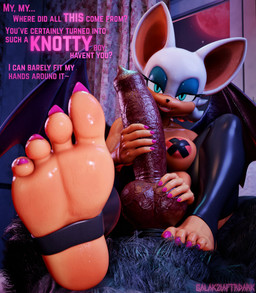 animal_genitalia animal_penis anthro balls big_balls big_penis breasts canine_genitalia canine_penis claws clothing duo feet female first_person_view foot_fetish foot_focus foot_in_face foot_play footwear genitals hindpaw holding_object holding_penis huge_balls huge_penis knot knotted_penis legwear looking_at_viewer looking_pleasured male male/female pasties paws peeking_nipple penile penis seductive sex socks speech_bubble stirrup_footwear stirrup_legwear stirrup_socks stirrup_stockings stockings text text_on_clothing toe_claws wings galakziaftrdark valorlynz_(modeler) sega sonic_the_hedgehog_(series) rouge rouge_the_bat bat canid canine equid equine horse hybrid mammal 3d_(artwork) absurd_res blender_(artwork) blender_eevee_(artwork) digital_media_(artwork) english_text hi_res