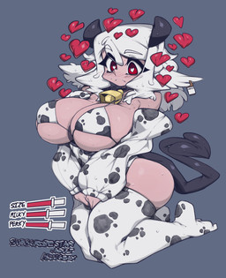 animal_print animal_print_bikini animal_print_thigh_highs big_breasts big_butt bikini breasts butt clothing cow_print cow_print_armwear cow_print_bikini cow_print_thigh_highs female hair heart_eyes heart_symbol horn huge_breasts kneeling legwear micro_bikini pattern_bikini pattern_clothing pattern_legwear pattern_swimwear pattern_thigh_highs red_eyes side_boob solo spade_tail string_bikini swimwear tail thick_thighs thigh_highs triangle_bikini two-piece_swimsuit under_boob white_hair wide_hips slugbox helltaker modeus_(helltaker) animal_humanoid bovid bovid_humanoid bovine bovine_humanoid demon demon_humanoid humanoid mammal mammal_humanoid absurd_res hi_res
