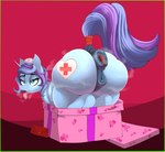 absurd_res ahegao animal_genitalia animal_pussy anus butt careful_cuddles clothing equid equine equine_anus equine_genitalia equine_pussy female feral gaping gaping_anus genitals gift hasbro hi_res horn looking_pleasured mammal musk my_little_pony mythological_creature mythological_equine mythology nurse nurse_clothing presenting presenting_hindquarters puffy_anus pussy skunk_bunk solo tagme tail tongue tongue_out unicorn