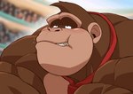 anthro chewing clothing fully_inside male muscular muscular_anthro muscular_male necktie oral_vore red_necktie solo vore othukimi donkey_kong_(series) nintendo donkey_kong_(character) ape gorilla haplorhine mammal primate animated short_playtime