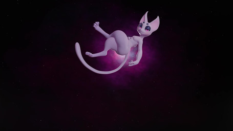 anthro big_ears big_eyes breasts ears_up eyebrows eyeshadow female gradient_background hand_on_belly levitation magic makeup music nude paws pink_body pink_eyes purple_eyes semi-anthro simple_background small_breasts solo space tail thick_thighs plu.engineer sound_warning nintendo pokemon generation_1_pokemon legendary_pokemon mew_(pokemon) pokemon_(species) 16:9 3d_(artwork) 3d_animation animated digital_media_(artwork) hi_res huge_filesize short_playtime sound video widescreen