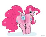 anus big_butt butt equine_anus female feral hair pink_hair puffy_anus rear_view solo neoncel friendship_is_magic hasbro my_little_pony pinkie_pie_(mlp) equid equine mammal absurd_res hi_res