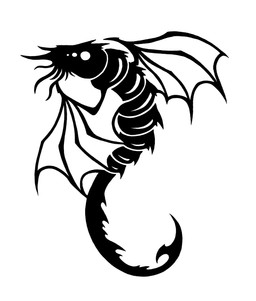 ambiguous_gender apode back_spikes exoskeleton face_tentacles feral legless membrane_(anatomy) membranous_wings silhouette simple_background solo spikes spikes_(anatomy) stinger tail tentacles white_background wings sunnyclockwork scp_foundation bat chimera mammal reptile scalie scp-631 2015 black_and_white digital_drawing_(artwork) digital_media_(artwork) hi_res monochrome