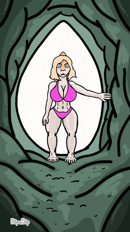 anthro big_breasts bikini blonde_hair bob_cut breasts clothing duo female hair micro micro_in_navel multicolored_body orange_body orange_scales pink_bikini pink_clothing pink_swimwear scales simple_background standing swimwear tail two-piece_swimsuit two_tone_body white_background ggyy11 cavemanon_studios goodbye_volcano_high ko_op_(game_developer) snoot_game fang_(gvh) naomi_(gvh) dinosaur hadrosaurid ornithischian ornithopod parasaurolophus prehistoric_species pterosaur reptile scalie hi_res