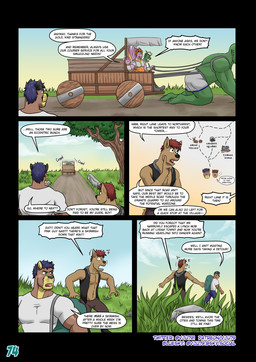 5_panel_comic anthro armor blue_hair boots bottomwear brown_body brown_hair clothing dialogue duffel_bag footwear gesture grass green_body grey_armor group hair holding_bag horn male map open_mouth orange_hair outside page_number pants plant purple_body raised_finger road shirt shoes speech_bubble text thinking topwear tree vehicle vest wagon waving white_clothing white_hair white_shirt white_topwear worried vju79 mythology bob_(vju79) cobby_(vju79) ted_(vju79) zudrec_(vju79) canid canine canis cougar dragon felid feline humanoid mammal mythological_creature mythological_scalie orc scalie winged_dragon wingless_dragon wolf comic english_text hi_res multiple_scenes url