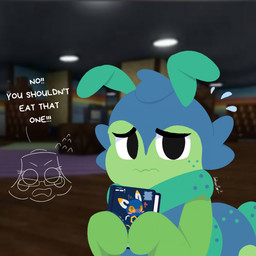 anthro blue_book blush blush_stickers book detailed_background dewlap_(anatomy) dialogue duo eyewear female freckled_face freckles glasses inside library looking_at_viewer male male/female mascot panicked_look solo_focus text wearing_glasses worried cookiespug blushcrunch_studio dandy's_world e621 roblox brightney_(dandy's_world) esix squirm_(dandy's_world) arthropod caterpillar insect larva taur 1:1 2026 digital_drawing_(artwork) digital_media_(artwork) english_text hi_res shaded signature