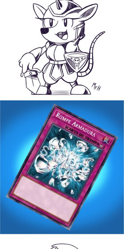 anthro armor beaver_warrior blush blushing_profusely breasts card clothing covering covering_breasts covering_crotch female nude shaking shivering solo wardrobe_malfunction mr_harinezumi yu-gi-oh! beaver duel_monster mammal rodent hi_res
