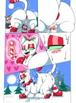 anus big_butt blush bodily_fluids butt candy candy_cane dessert eyeshadow female feral food freckles green_sclera makeup neck_tuft penetration smile solo sweat tongue tongue_out tuft vaginal vaginal_penetration white_body japansadface junipurr domestic_cat felid feline felis mammal