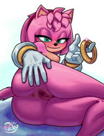 5_fingers accessory anthro anus areola black_nose blush breasts butt clothing eyelashes female female_anthro fingers genitals gloves green_eyes hair hair_accessory hairband hand_on_butt handwear looking_at_viewer lying medium_breasts nipples on_side pink_hair pussy ring_(sonic) short_hair simple_background smile solo spread_butt spread_pussy spreading white_background phenecly sega sonic_the_hedgehog_(film) sonic_the_hedgehog_(series) sonic_the_hedgehog_3_(film) amy_rose eulipotyphlan hedgehog mammal 2025 2d_animation animated digital_media_(artwork) no_sound short_playtime webm