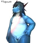 andromorph anthro big_butt butt genitals intersex pussy simple_background slightly_chubby slightly_chubby_andromorph slightly_chubby_intersex solo white_background alexander_bite mythology alexander_bite_(character) dragon mythological_creature mythological_scalie scalie hi_res