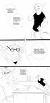 2016 absurd_res anthro black_and_white bovid bovine canid canine cape_buffalo chief_bogo clothed clothing comic dialogue disney duo english_text eyewear fox glasses hi_res horn inter_schminter male mammal monochrome nick_wilde police police_uniform red_fox speech_bubble spintherella text true_fox uniform zootopia