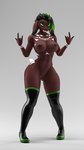 anthro dark_body dark_skin fangs female freckles green_eyes makeup markings nipple_piercing nipples piercing running_makeup solo tattoo teeth tox_(n0blez) conditional_dnp domibun warfaremachine_(modeler) bovid caprine goat mammal sheep vampire 3d_(artwork) absurd_res digital_media_(artwork) hi_res source_filmmaker_(artwork)