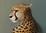 anthro black_nose brown_eyes fur male markings solo spots spotted_body spotted_fur whiskers rajii cheetah felid feline mammal 2021 bust_portrait digital_media_(artwork) portrait