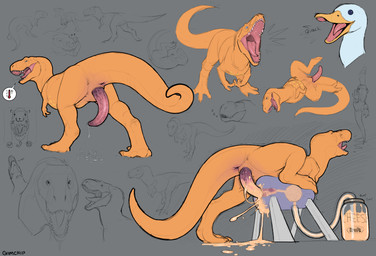 animal_genitalia anus big_penis bodily_fluids breeding_mount cheese claws collection_tank cum dairy_products drawing drooling erection feet feral food from_behind_position genital_fluids genitals hug male mascot messy mounting muscular muscular_male open_mouth penetration penis quack rawr saliva sex simple_background sleeping solo splatter tail teeth tongue what where_is_your_god_now glimchip kraft cheesasaurus_rex cream_(cream_filled) anatid anseriform avian bird dinosaur duck food_creature prehistoric_species reptile saurischian scalie theropod tyrannosaurid tyrannosauroid tyrannosaurus tyrannosaurus_rex digital_media_(artwork) hi_res sketch