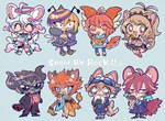 agejo alternative_fashion beverage blue_background chibi clothed clothing dessert drinking_straw eyewear female food fried_egg glasses group gyaru honey_(food) ice_cream j-fashion male ninja onigiri rice simple_background soda sujimori_hair sunglasses tail tail_motion tailwag takoyaki text warrior kanekoshake sanrio show_by_rock!! arashi_(show_by_rock!!) citti_(show_by_rock!!) fujiraid_(show_by_rock!!) gyaraco_(show_by_rock!!) hatchin_(show_by_rock!!) kuwagatatsuya_(show_by_rock!!) maro_(show_by_rock!!) rikao_(show_by_rock!!) african_wild_dog_humanoid animal_humanoid arthropod arthropod_humanoid bee bee_humanoid beetle_humanoid bumble_bee_(species) canid canid_humanoid canine canine_humanoid crab_humanoid crustacean crustacean_humanoid galago_humanoid giraffid giraffid_humanoid humanoid hymenopteran hymenopteran_humanoid insect insect_humanoid mammal mammal_humanoid marine marine_humanoid okapi_humanoid primate primate_humanoid shiba_inu_humanoid copyright_name english_text hi_res