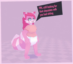 anthro blush clothed clothing dialogue diaper embarrassed excessive_feces feces female hyper hyper_feces hyper_soiling laxative offscreen_character pantsless pooping pushing rumbling_stomach shaking_legs shirt simple_background sitting_on_diaper smelly soiled_diaper soiling soiling_diaper solo sound_effects stink_fumes stink_lines t-shirt text toony topwear unclean_diaper used_diaper using_diaper goatedout ailurid mammal red_panda 3d_(artwork) 3d_animation animated digital_media_(artwork) english_text short_playtime sound video