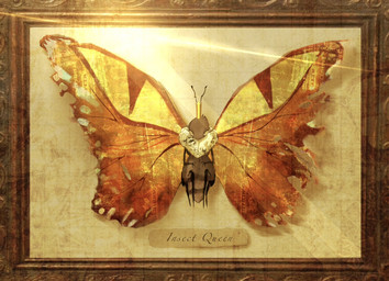 4_legs abuse ambiguous_gender antennae_(anatomy) anthro black_antennae black_body crown emoji_description eyelashes eyespots front_view gold_crown headgear insect_wings lepidopteran_wings looking_at_viewer markings multicolored_wings nude orange_wings picture_frame pupils ruff small_pupils solo specimen stuck text torn_wing wings gam_a1k disney hoppers_(disney) pixar insect_queen_(hoppers) arthropod butterfly insect lepidopteran monarch_butterfly 2026 character_name digital_media_(artwork) english_text hi_res warm_colors