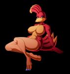 anthro beak big_breasts breasts featureless_breasts female green_eyes looking_at_viewer non-mammal_breasts simple_background solo transparent_background chaossabre banjo-kazooie rareware kazooie avian bird breegull absurd_res alpha_channel digital_media_(artwork) hi_res