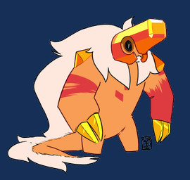 ambiguous_gender anthro armor claws fur hair headgear helmet mane orange_body solo standing stripes tail white_hair discount-supervillain cartoon_network steven_universe jasper_(steven_universe) alien corrupted_gem gem_(species) jasper_(gem_species) mammal quartz_(gem_species) alpha_channel digital_media_(artwork)