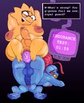 alphys anal anal_penetration animal_humanoid anthro anus areola ass_to_ass ass_up backsack balls belly big_areola big_belly big_breasts blue_body bodily_fluids breasts buckteeth butt claws clenched_teeth crossgender curvy_figure dialogue dialogue_box dildo dominant dominant_gynomorph dominant_intersex double_dildo duo ear_frill edging english_text erection eye_patch eye_roll eyewear feet fish foreskin frill_(anatomy) front_view ftg_crossgender fti_crossgender genital_fluids genitals glasses gnauseating gynomorph gynomorph/gynomorph hair hands_behind_head head_spikes hi_res huge_thighs humanoid humanoid_genitalia humanoid_penis intersex intersex/intersex lizard looking_at_another looking_at_partner looking_pleasured lying marine marine_humanoid narrowed_eyes naughty_face nipples non-mammal_balls non-mammal_nipples nude object_in_ass on_front open_mouth open_smile overweight overweight_intersex penetration penis perineum precum rear_view red_hair red_nipples reptile scalie sex sex_toy sex_toy_in_ass sex_toy_insertion sharp_teeth simple_background sitting_on_another smile soles spikes spikes_(anatomy) submissive submissive_gynomorph submissive_intersex teeth text thick_thighs tied_hair timer_display undertale undertale_(series) undyne vein veiny_penis vibrator vibrator_in_ass wide_hips yellow_body