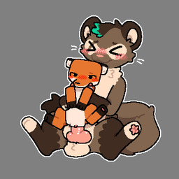 animal_genitalia animal_penis anthro anthro_on_feral anthro_penetrating anthro_penetrating_feral balls bestiality big_tail blush blush_lines brown_body brown_fur brown_hair canine_genitalia canine_penis circle_eyebrows clitoris dipstick_hair dipstick_tail duo ears_down eyebrows eyes_closed facial_markings female female_penetrated feral feral_penetrated fingerless_(marking) fingerless_gloves_(marking) fur genitals gloves_(marking) hair head_markings held_up humanoid_genitalia humanoid_genitalia_on_feral humanoid_vulva humanoid_vulva_on_feral interspecies knot knotted_penis leg_markings looking_pleasured male male/female male_penetrating male_penetrating_female markings mask_(marking) multicolored_body on_bottom on_top open_mouth orange_body orange_fur pawpads paws penetration penile penis pink_blush pink_nose pink_pawpads pink_paws pivoted_ears red_blush reverse_cowgirl_position sex simple_background size_difference smaller_penetrated socks_(marking) spread_legs spreading tail tail_markings tan_body tan_fur toony vaginal vulva whiskers white_whiskers taikupy_cat microsoft minecraft mojang xbox_game_studios peanut_(someferret) canid canine domestic_ferret fox fox_(minecraft) mammal mustelid musteline red_fox true_fox true_musteline weasel 1:1 colored digital_drawing_(artwork) digital_media_(artwork) hi_res