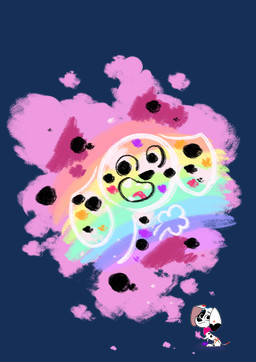 black_spots drawing_in_a_drawing female feral fur kerchief markings neckerchief neckwear painting_(action) pink_kerchief pink_neckerchief solo spots spotted_body spotted_fur white_body white_fur themiles 101_dalmatian_street 101_dalmatians disney da_vinci_(101_dalmatians) canid canine canis dalmatian domestic_dog mammal alpha_channel hi_res