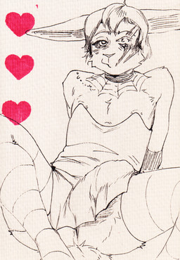 accident accidental_exposure anthro balls big_penis black_sclera bottomless bulge butt clothed clothing costume crossdressing crossdressing_male embarrassed erection erection_under_clothing eye_scar facial_scar fur genitals grin hair holidays humanoid_genitalia humanoid_penis looking_at_viewer magic_user male nipples penile penis scar simple_background smile solo tail wardrobe_malfunction white_background witch witch_costume snofu halloween dvenadtsat_(character) hare lagomorph leporid mammal rabbit hi_res monochrome traditional_media_(artwork)