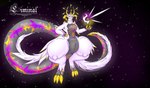 anthro anus big_butt big_tail butt claws genitals horn huge_butt hyper hyper_butt hyper_genitalia jewelry male slit_penis solo space star tail thick_thighs elysios liminal_(elysios) hi_res