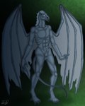 abs animal_genitalia anthro balls claws feet fully_sheathed genitals male membrane_(anatomy) membranous_wings nude pecs sheath solo talons toes wings nenanauso thestral 2021 4:5 hi_res