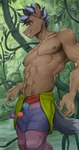 abs anthro clothed clothing male muscular muscular_anthro muscular_male nipples pecs solo tail refegi tida equid equine horse mammal pony absurd_res hi_res